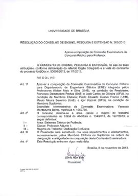 Resolução do Conselho de Ensino, Pesquisa e Extensão nº 0205/2013