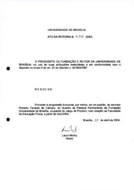 Ato da Reitoria nº 0453/2004