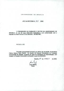 Ato da Reitoria nº 0313/2002