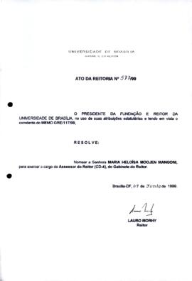 Ato da Reitoria nº 0577/1999