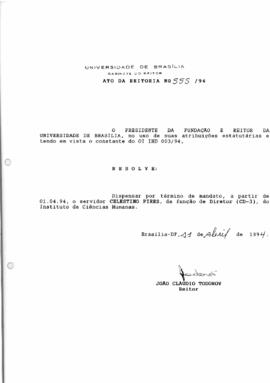 Ato da Reitoria nº 0555/1994