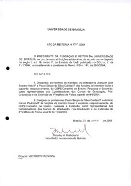 Ato da Reitoria nº 0727/2004