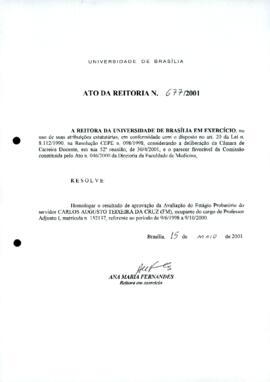 Ato da Reitoria nº 0677/2001