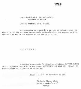 Ato da Reitoria nº 1149/1991