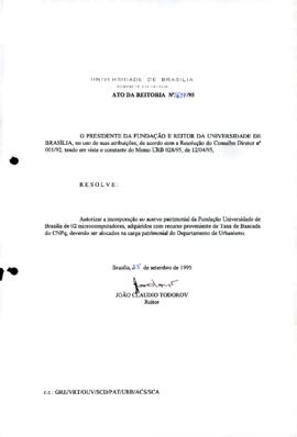 Ato da Reitoria nº 1694/1995