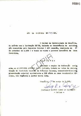 Ato da Reitoria nº 0159/1967