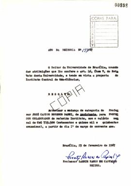 Ato da Reitoria nº 0153/1967