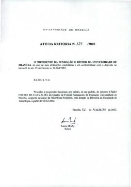 Ato da Reitoria nº 0125/2002