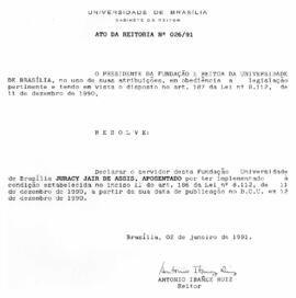 Ato da Reitoria nº 0026/1991