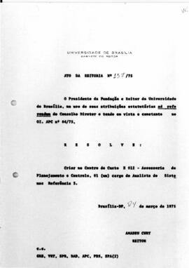 Ato da Reitoria nº 0157/1975