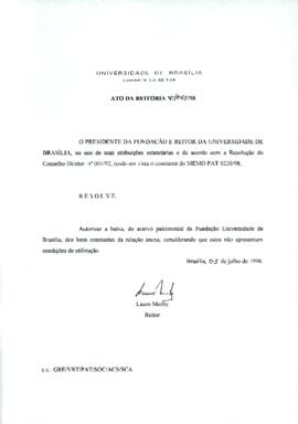 Ato da Reitoria nº 1043/1998