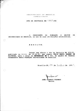 Ato da Reitoria nº 1323/1995