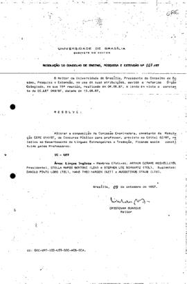 Resolução do Conselho de Ensino, Pesquisa e Extensão nº 0027/1987