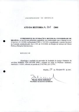 Ato da Reitoria nº 0302/2001