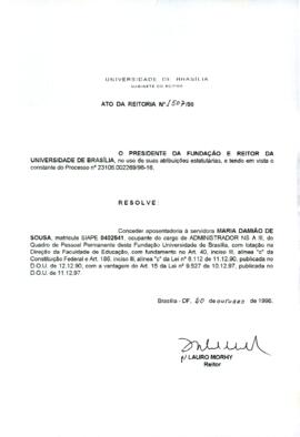 Ato da Reitoria nº 1507/1998