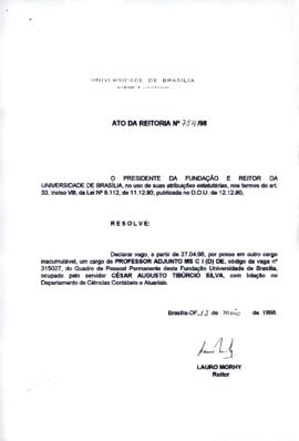 Ato da Reitoria nº 0754/1998