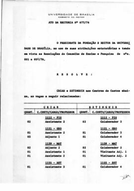 Ato da Reitoria nº 0677/1976