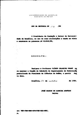 Ato da Reitoria nº 0172/1980