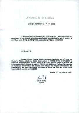 Ato da Reitoria nº 1066/2002