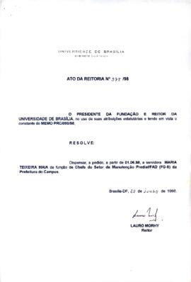 Ato da Reitoria nº 0978/1998