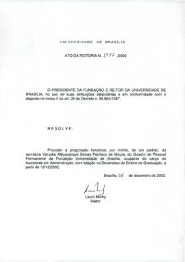 Ato da Reitoria nº 1977/2002