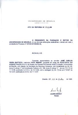 Ato da Reitoria nº 1056/1998