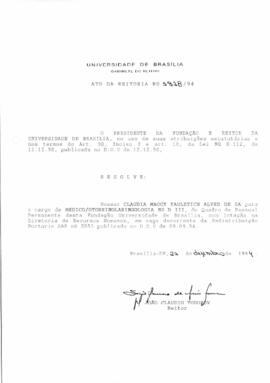 Ato da Reitoria nº 1918/1994