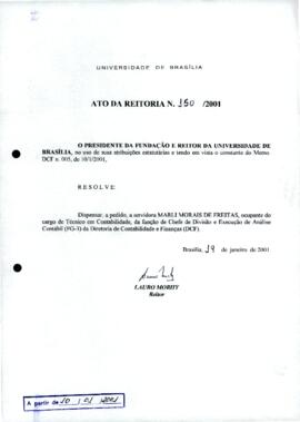 Ato da Reitoria nº 0150/2001