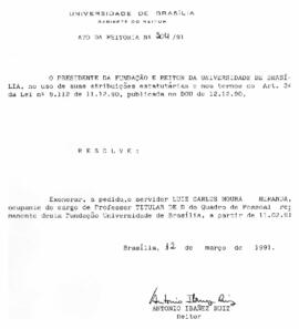 Ato da Reitoria nº 0204/1991