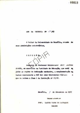 Ato da Reitoria nº 0067/1967