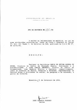 Ato da Reitoria nº 0186/1994