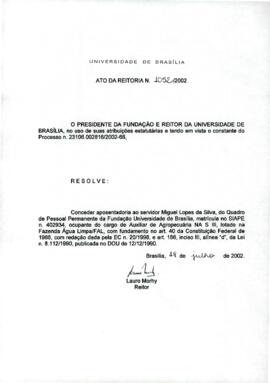 Ato da Reitoria nº 1052/2002