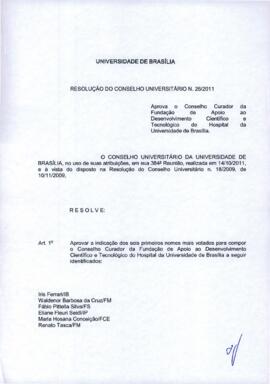 Resolução do Conselho Universitário nº 0026/2011