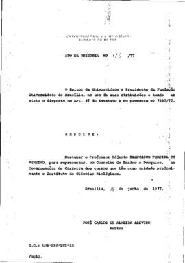 Ato da Reitoria nº 0175/1977