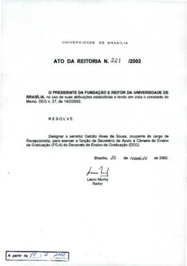 Ato da Reitoria nº 0221/2002