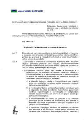 Resolução do Conselho de Ensino, Pesquisa e Extensão nº 0060/2015