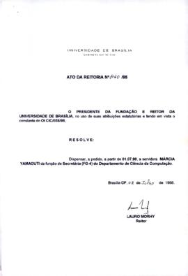 Ato da Reitoria nº 1060/1998