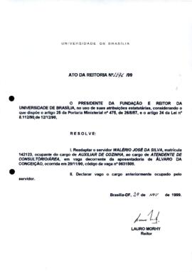 Ato da Reitoria nº 1176/1999