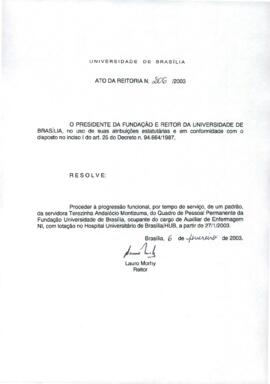 Ato da Reitoria nº 0206/2003