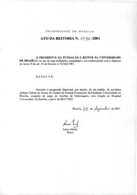 Ato da Reitoria nº 1596/2001