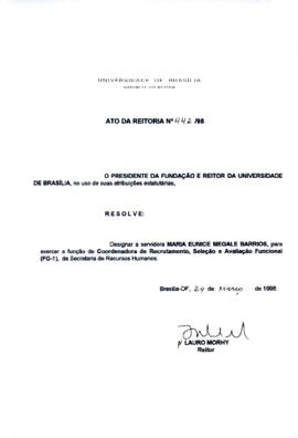 Ato da Reitoria nº 0442/1998