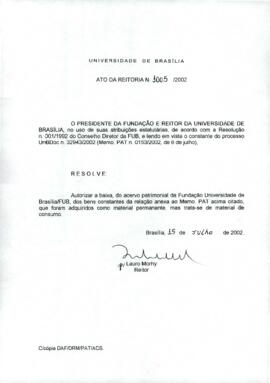 Ato da Reitoria nº 1005/2002