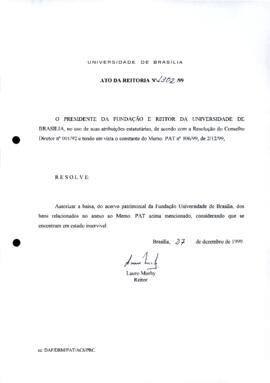 Ato da Reitoria nº 1302/1999