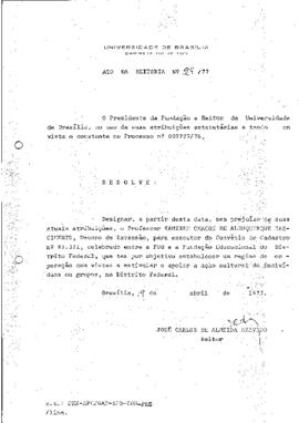 Ato da Reitoria nº 0124/1977