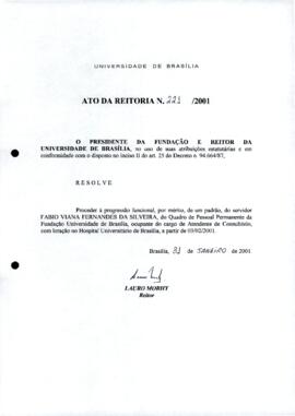 Ato da Reitoria nº 0221/2001