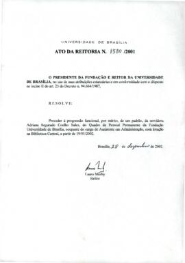 Ato da Reitoria nº 1580/2001