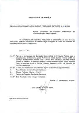 Resolução do Conselho de Ensino, Pesquisa e Extensão nº 0197/2008