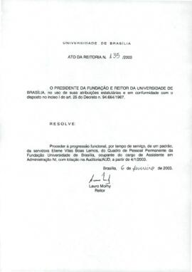 Ato da Reitoria nº 0135/2003