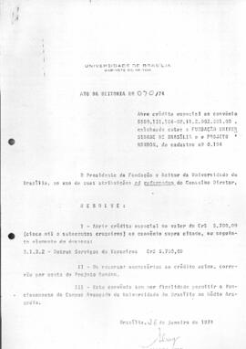 Ato da Reitoria nº 0070/1974