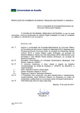 Resolução do Conselho de Ensino, Pesquisa e Extensão nº 0094/2014